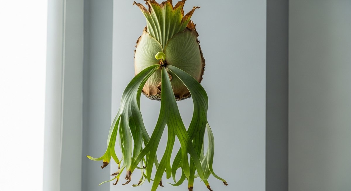 コウモリラン 水切れサイン