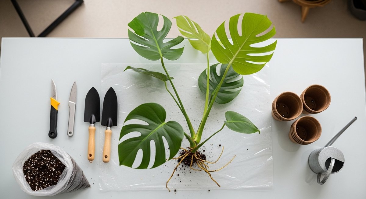 モンステラの株分け