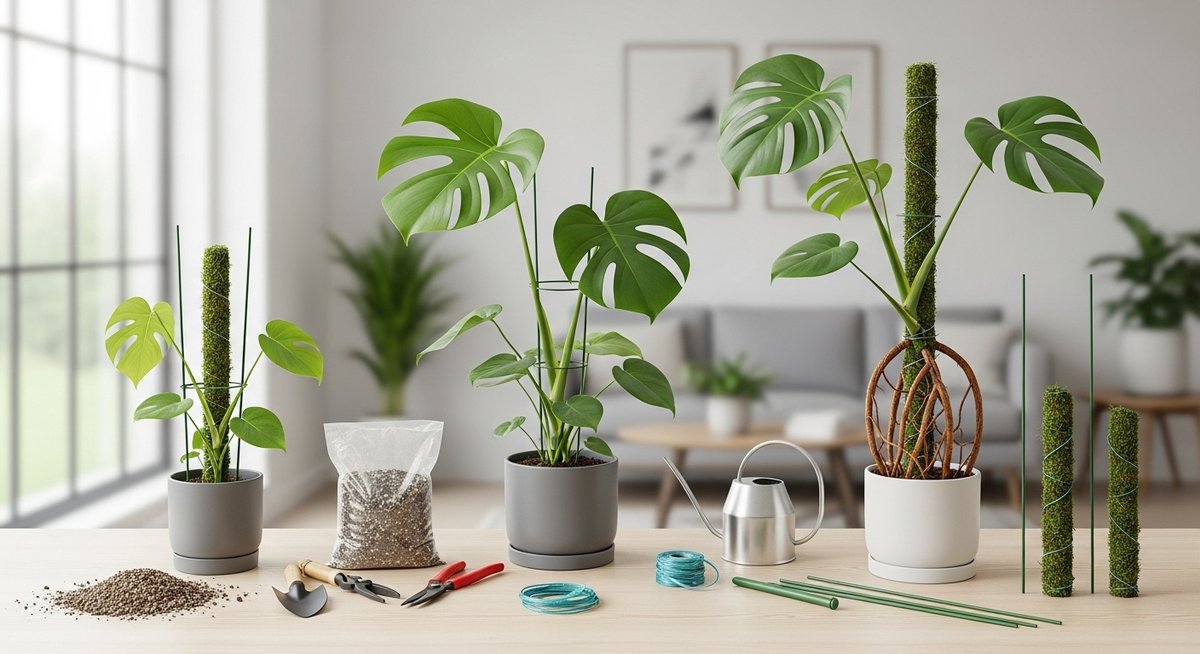 モンステラ 幹立ち