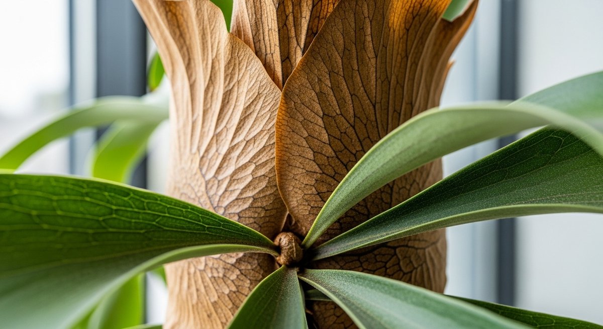 ビカクシダ 貯水葉 茶色