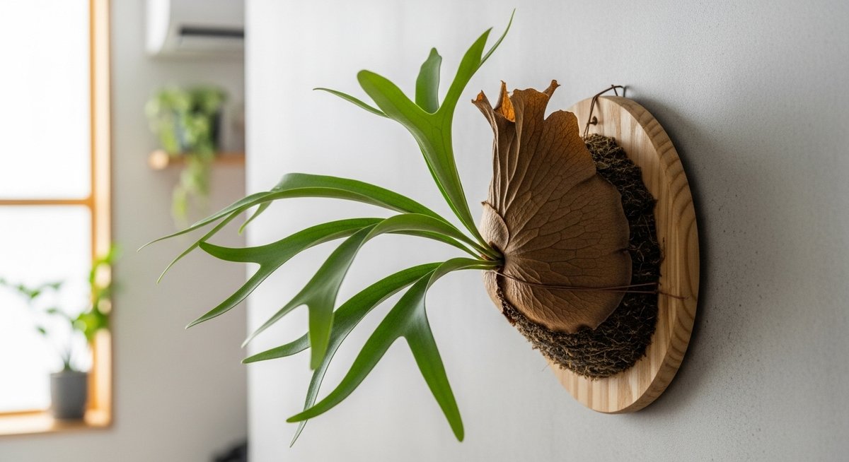 ビカクシダ 貯水葉 茶色