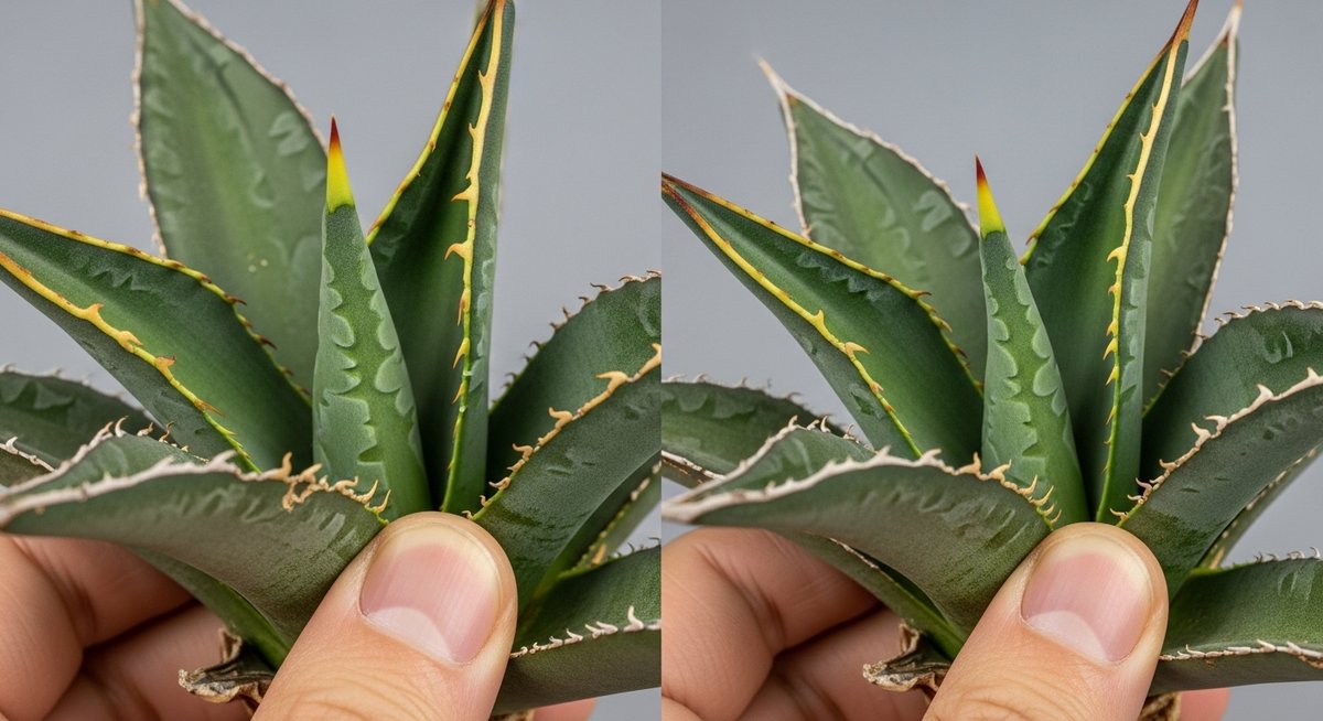 アガベ 水切れ サイン