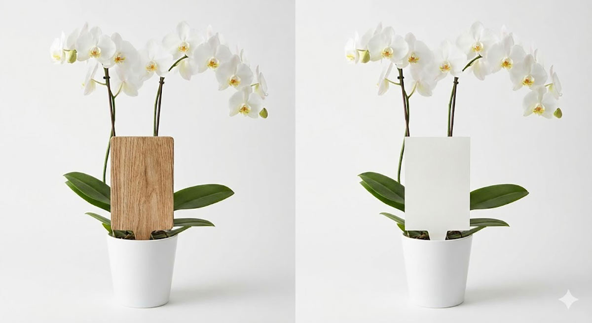 胡蝶蘭 立札 書き方