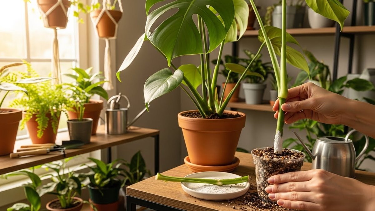 モンステラ 成長点