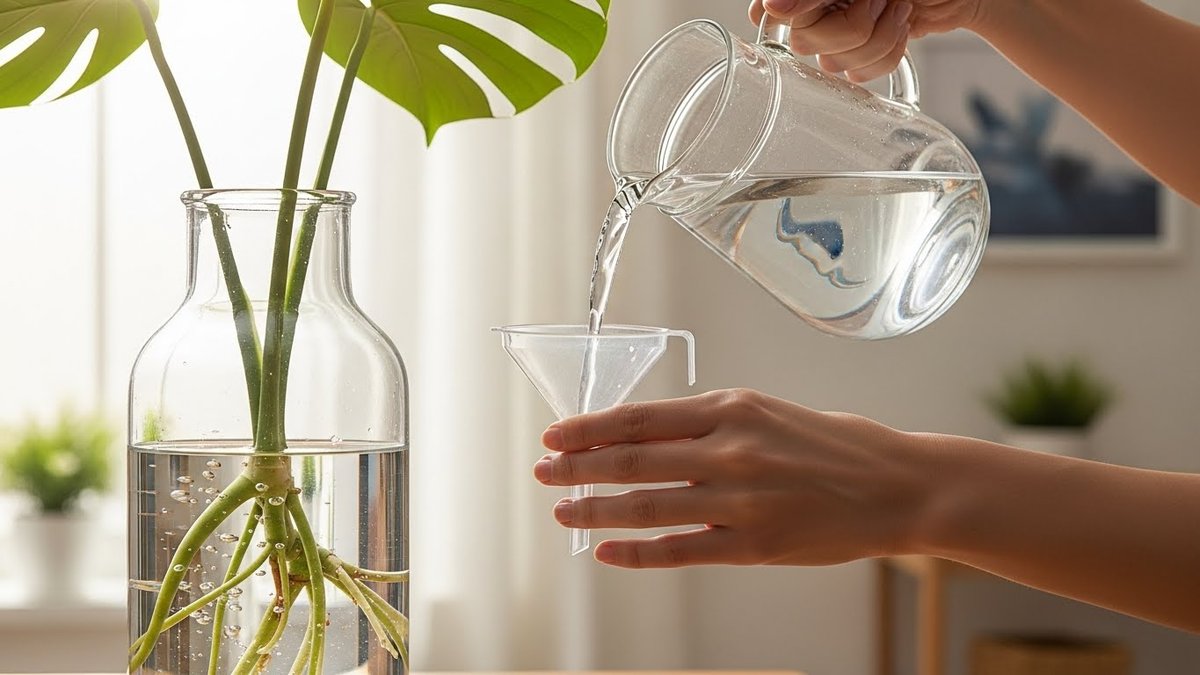 モンステラ 水差し