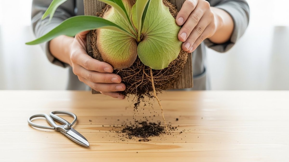 コウモリラン 植え替え