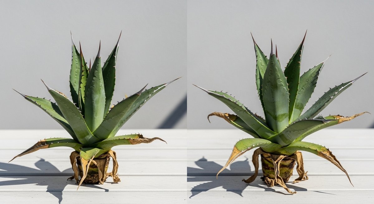 アガベ 枯れる 前兆