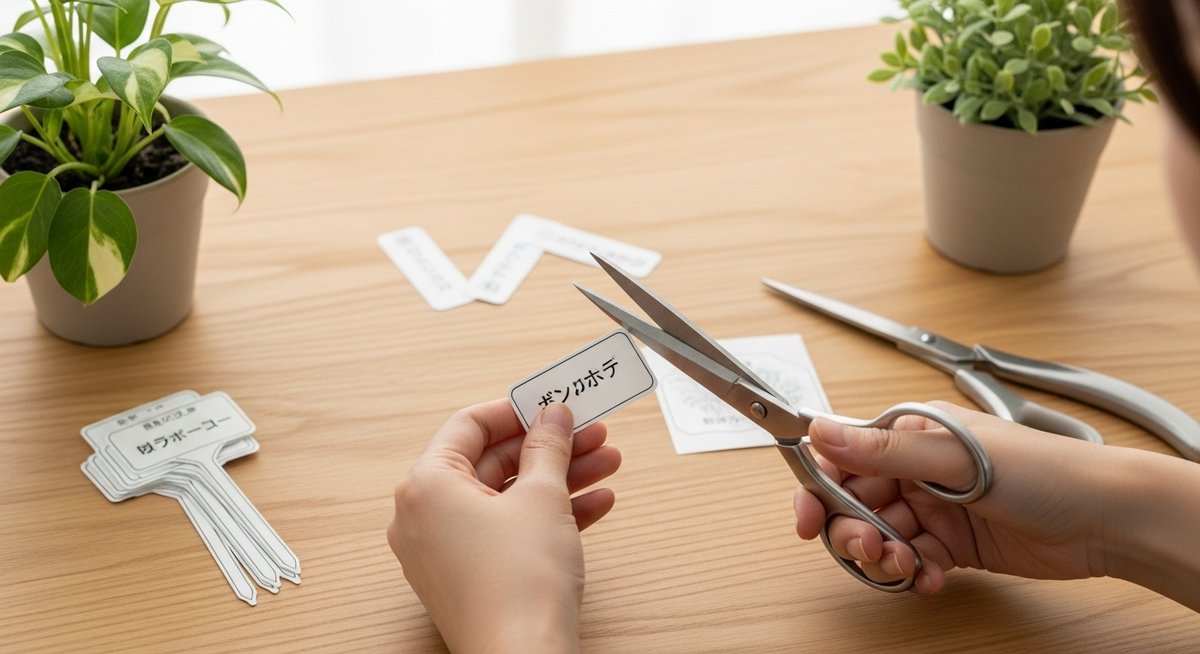 植物 ネームプレート 印刷