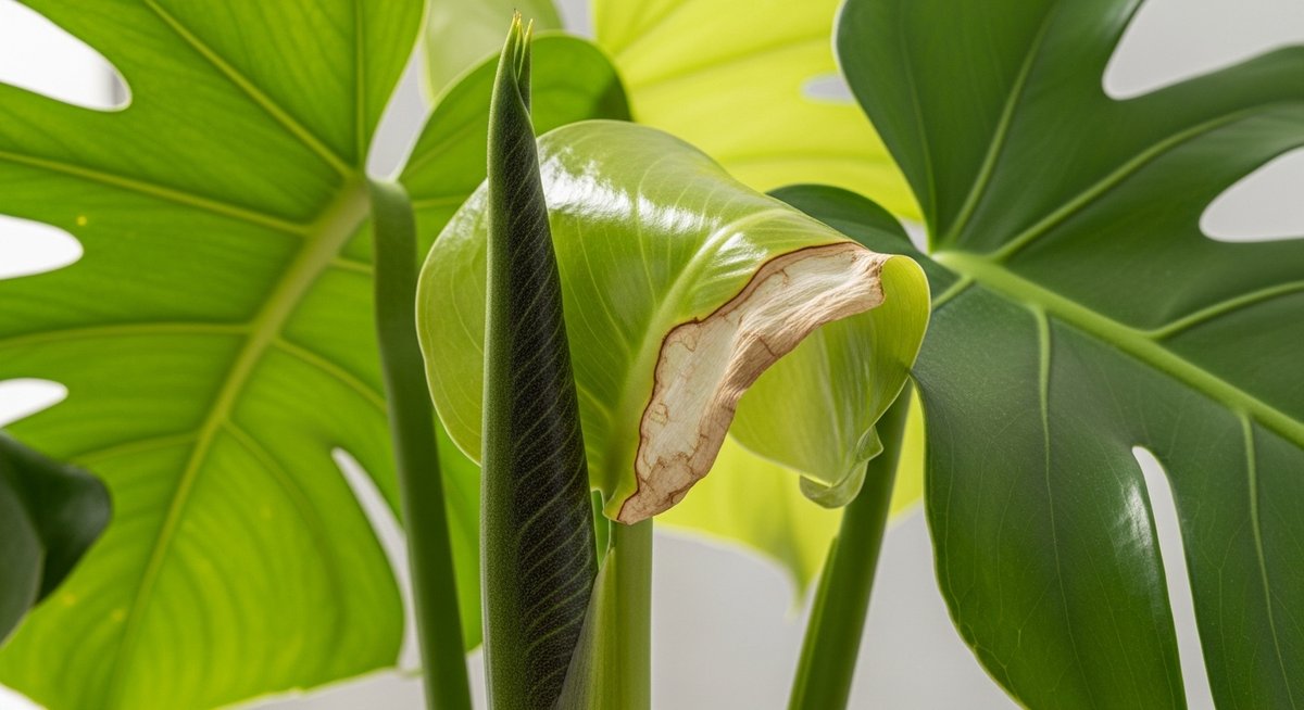 モンステラ 新芽 黒い