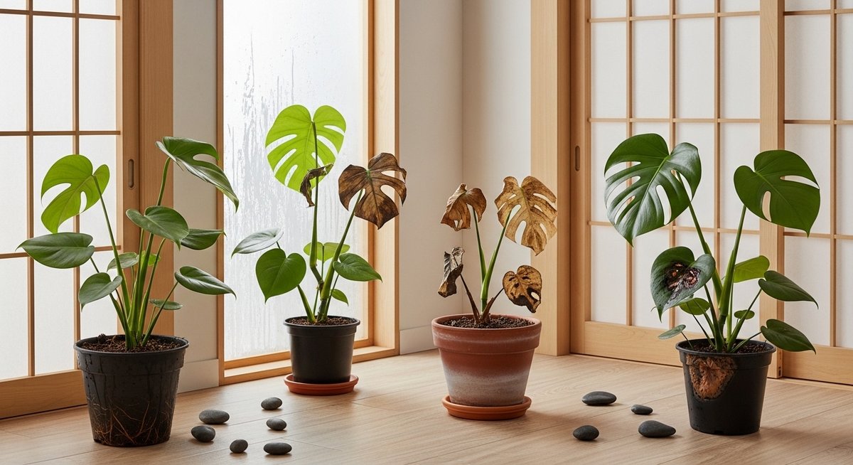 モンステラ 新芽 黒い