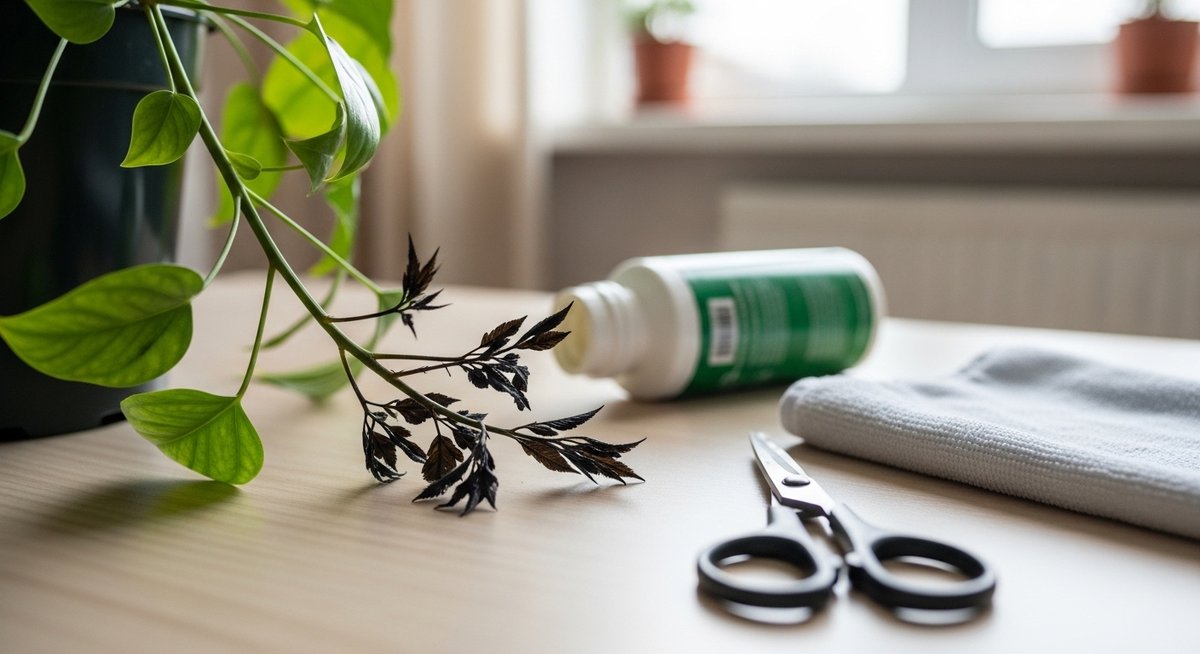 モンステラ 新芽 黒い