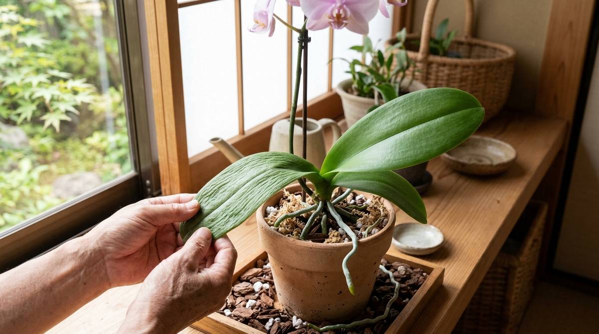 胡蝶蘭 葉っぱ ふにゃふにゃ