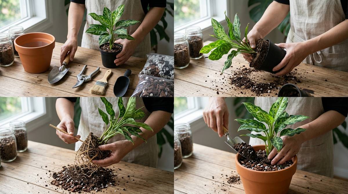 アグラオネマ ピクタム 植え 替え