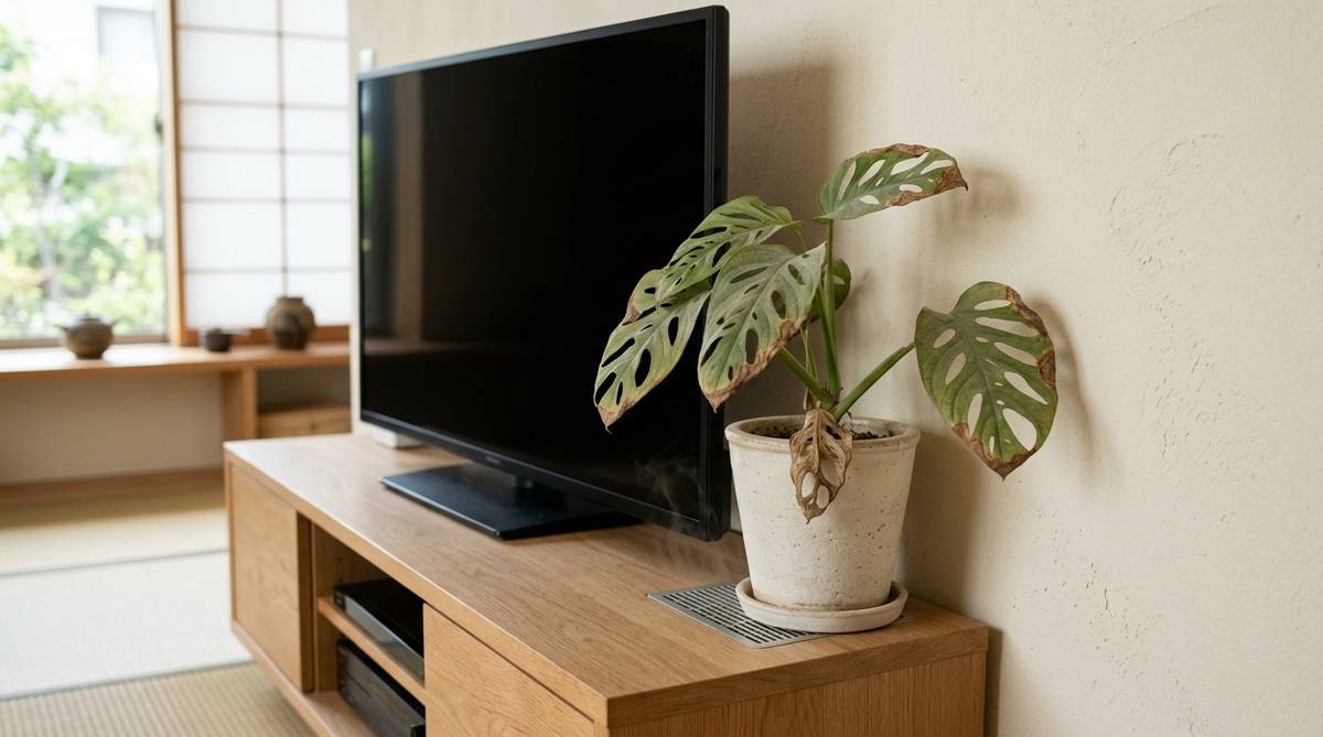 テレビ横 観葉植物 枯れる