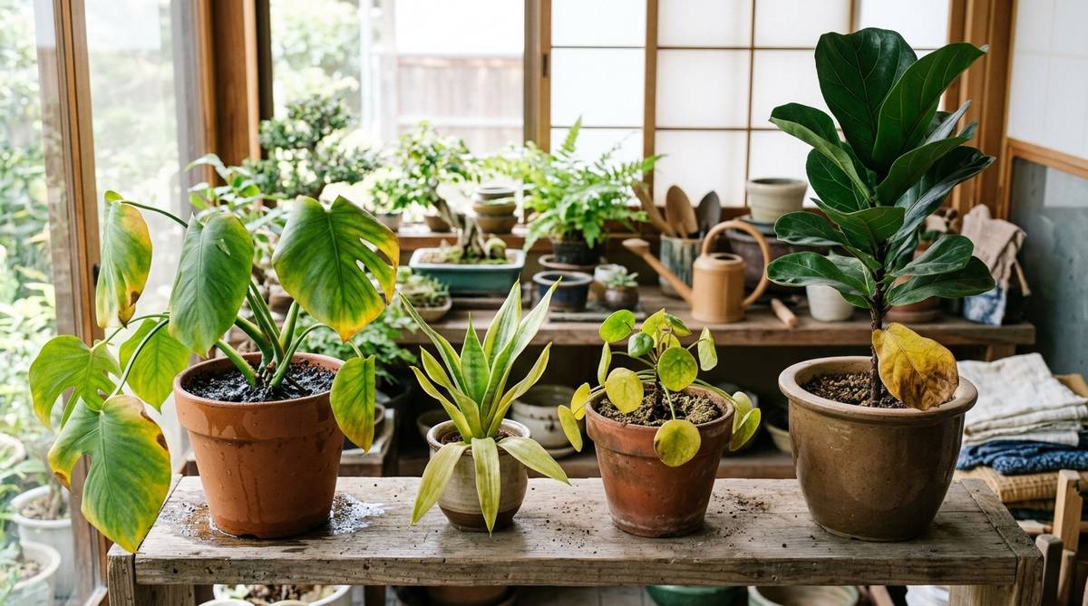 観葉植物 葉が黄色くなる