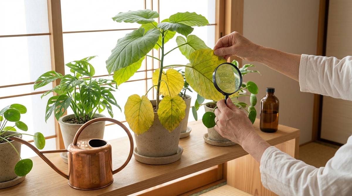 観葉植物 葉が黄色くなる
